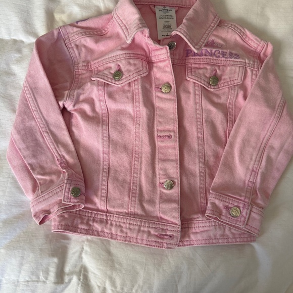 Disney Pink Jean Jacket with Princess Embroidery - Picture 3 of 5